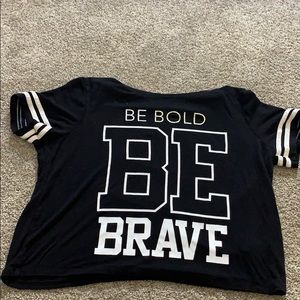 justice black crop top